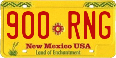 NM license plate 900RNG
