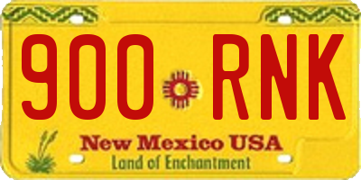 NM license plate 900RNK