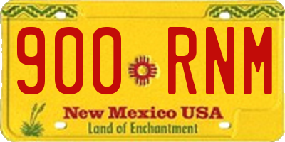 NM license plate 900RNM