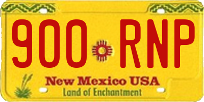 NM license plate 900RNP