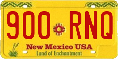 NM license plate 900RNQ