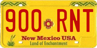 NM license plate 900RNT