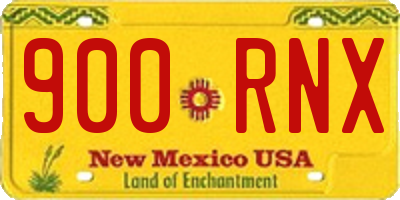 NM license plate 900RNX