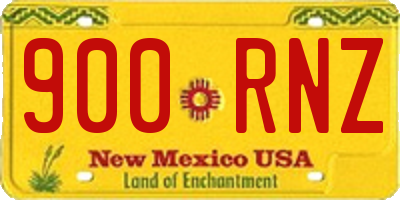 NM license plate 900RNZ