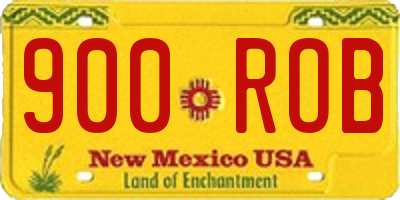 NM license plate 900ROB