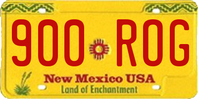 NM license plate 900ROG