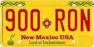NM license plate 900RON