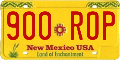 NM license plate 900ROP