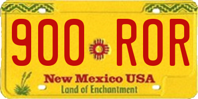 NM license plate 900ROR