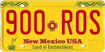 NM license plate 900ROS
