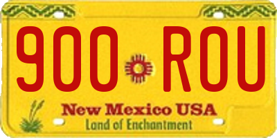NM license plate 900ROU