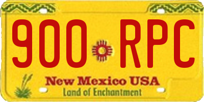 NM license plate 900RPC