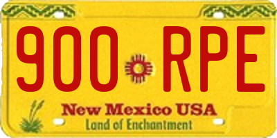 NM license plate 900RPE