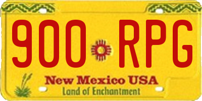 NM license plate 900RPG
