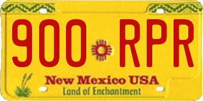 NM license plate 900RPR