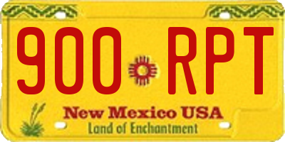 NM license plate 900RPT
