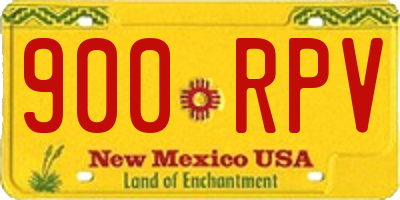 NM license plate 900RPV