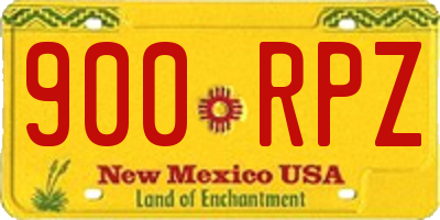 NM license plate 900RPZ