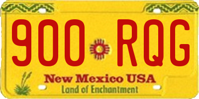 NM license plate 900RQG