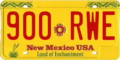 NM license plate 900RWE