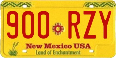 NM license plate 900RZY