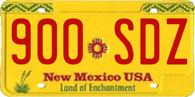 NM license plate 900SDZ
