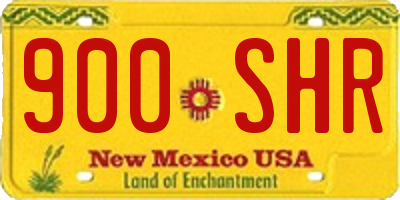NM license plate 900SHR
