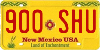 NM license plate 900SHU