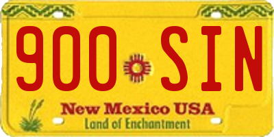 NM license plate 900SIN