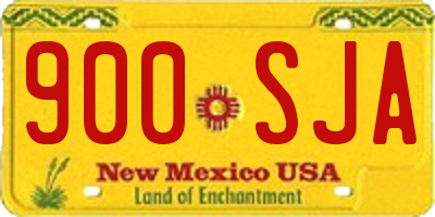 NM license plate 900SJA