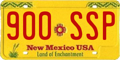 NM license plate 900SSP