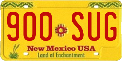 NM license plate 900SUG