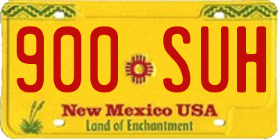 NM license plate 900SUH