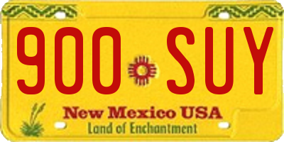 NM license plate 900SUY