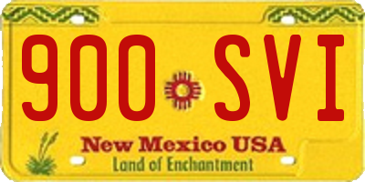 NM license plate 900SVI