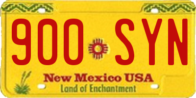 NM license plate 900SYN