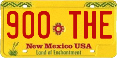 NM license plate 900THE