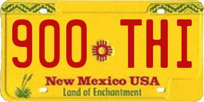 NM license plate 900THI