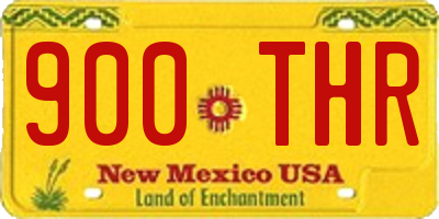 NM license plate 900THR