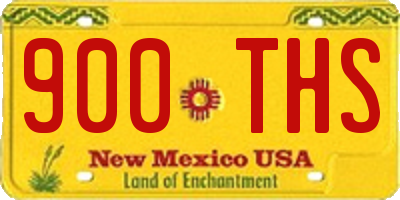 NM license plate 900THS