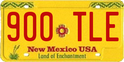 NM license plate 900TLE