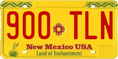 NM license plate 900TLN