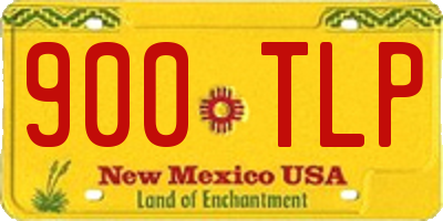 NM license plate 900TLP