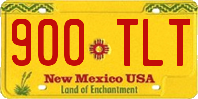 NM license plate 900TLT