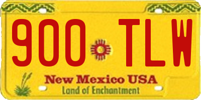 NM license plate 900TLW