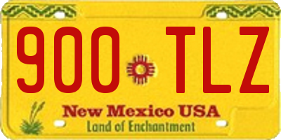 NM license plate 900TLZ