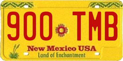 NM license plate 900TMB