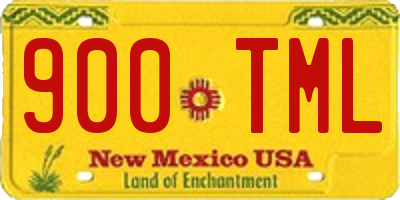 NM license plate 900TML