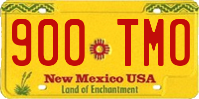 NM license plate 900TMO