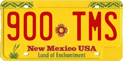 NM license plate 900TMS